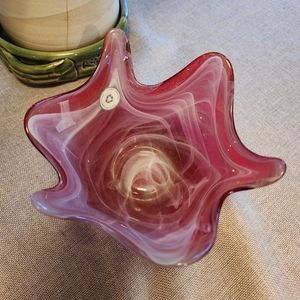 Vintage Murano Blow Glass Vase